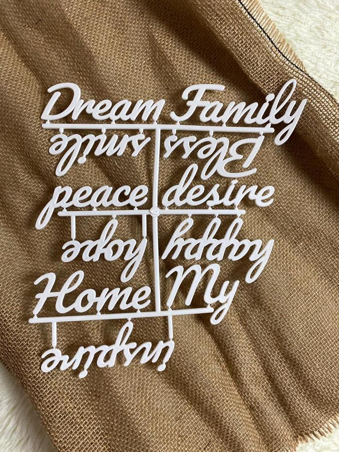 Gambar Tulisan/abjad/huruf Chrome Tema DREAM untuk letter board 11 karakter - Putih dari Up photo store undefined Tokopedia