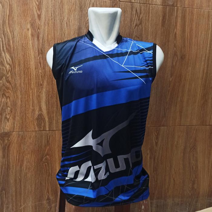 Gambar baju voli kaos olahraga jersey bola voli printing - garis biru, L dari cindosport. id undefined Tokopedia