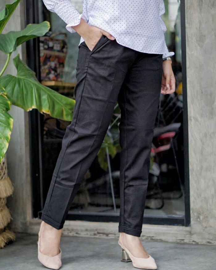 Gambar Baggy pants - Baggypants - Celana Kerja Wanita - ELIZA BLACK, M dari KAKEKO undefined Tokopedia