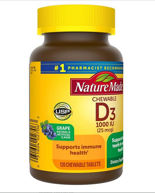 Nature Made Extra Strength Vitamin D3 125 Mcg, 220 Softgels, 41 OFF