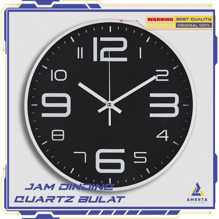 Gambar Jam Dinding Bulat Quartz Creative Design Modern dari Amerta Center undefined Tokopedia