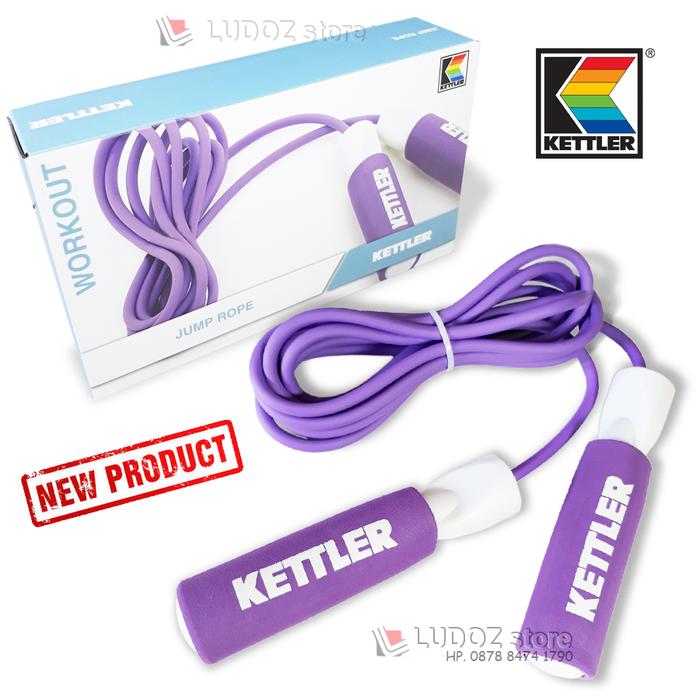 Gambar COMMON Jump Rope KETTLER Skipping Tali Lompat Lapis Foam - Ungu dari LUDOZ store undefined Tokopedia