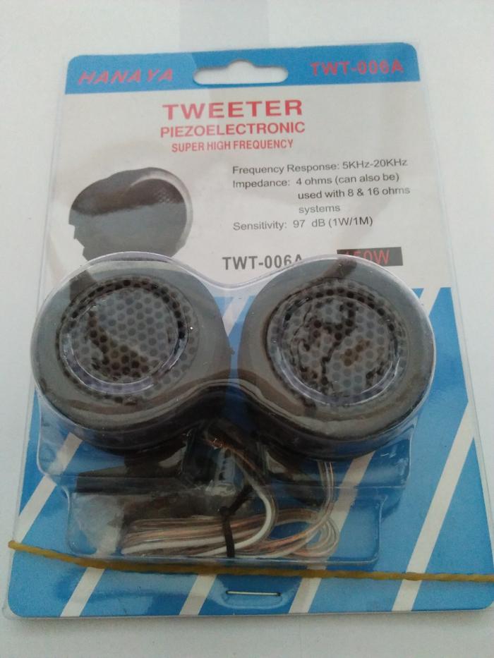 Gambar Tweeter/ Twiter Double Audio Mobil Hanaya TWT004 Hitam Speaker/ Spiker - 006A dari Amastc undefined Tokopedia