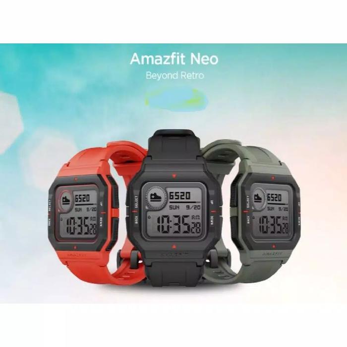 detak jantung amazfit neo green smartwatch