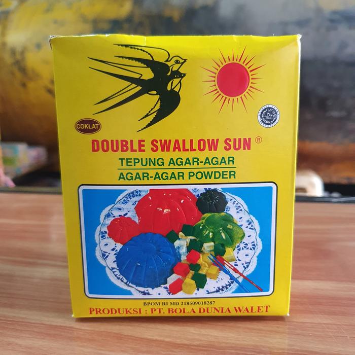 Gambar Tepung Agar Agar DOUBLE SWALLOW SUN GLOBE Brand 1 Pak 12Pcs/1Lusin 7gr - Merah dari Toko Sembako AYOK undefined Tokopedia