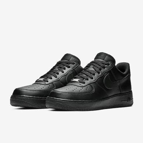 NIKE Air Force '07 Triple Black Womens Original di  Tokopedia