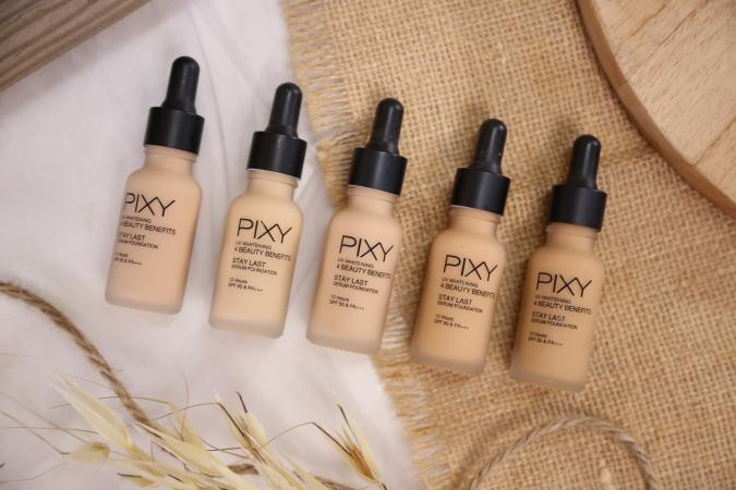 Gambar PIXY Stay Last Serum Foundation SPF50 PA+++ | Alas Bedak Cair - 03 NaturalBeige dari Cosme Murah undefined Tokopedia