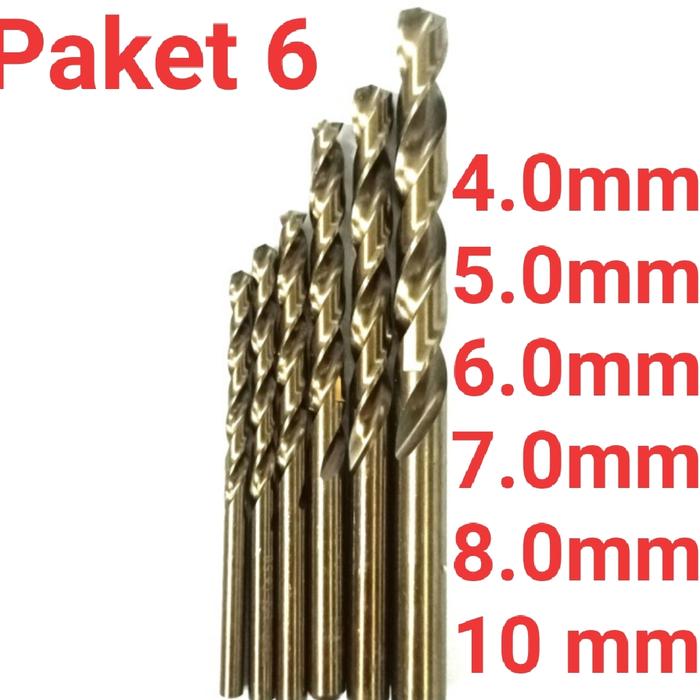 Gambar MATA BOR HSS COBALT KOMPLIT SET HEAVY DUTY - PAKET 6 dari ellvio undefined Tokopedia