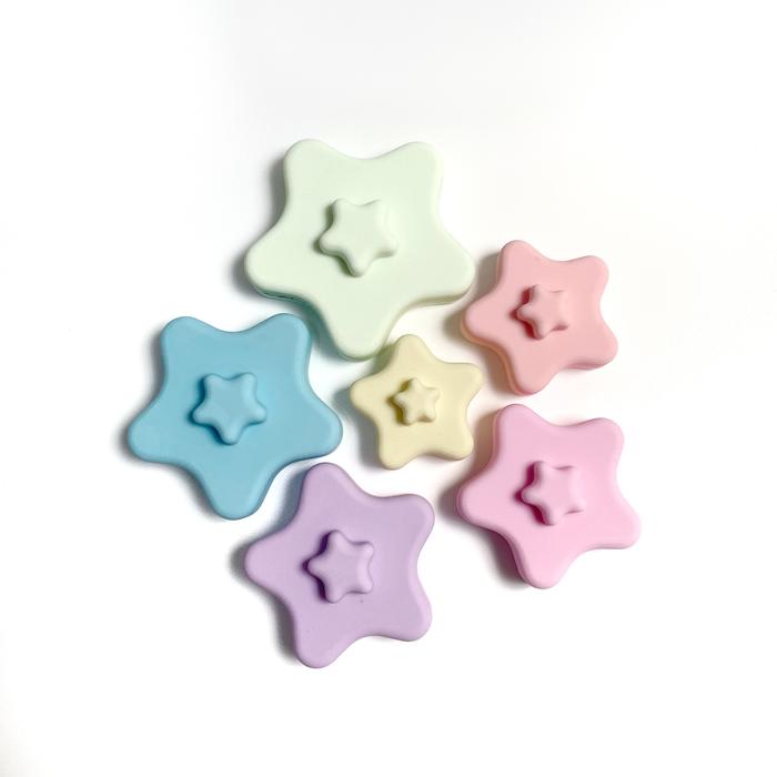 Gambar Star Silicone Stacker Teether - pastel dari BRIGHTCHEWELRY undefined Tokopedia