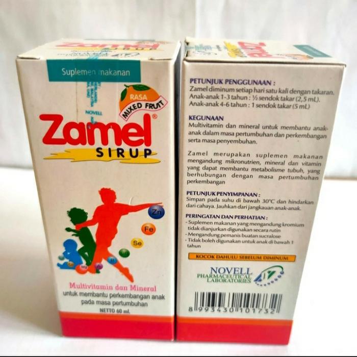 Gambar Zamel syrup 60ml obat batuk pilek dari Bosan Pakai Store undefined Tokopedia