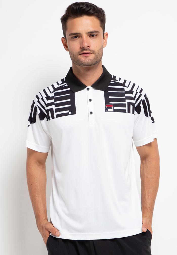 Gambar FILA Baju Olahraga Pria French Open Polo Shirt - White - L dari FILA Official Store undefined Tokopedia