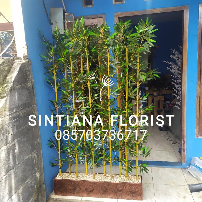 Gambar PARTISI BAMBU ARTIFICIAL TINGGI Total 2METER ISI 10 BATANG dari Richard florist undefined Tokopedia