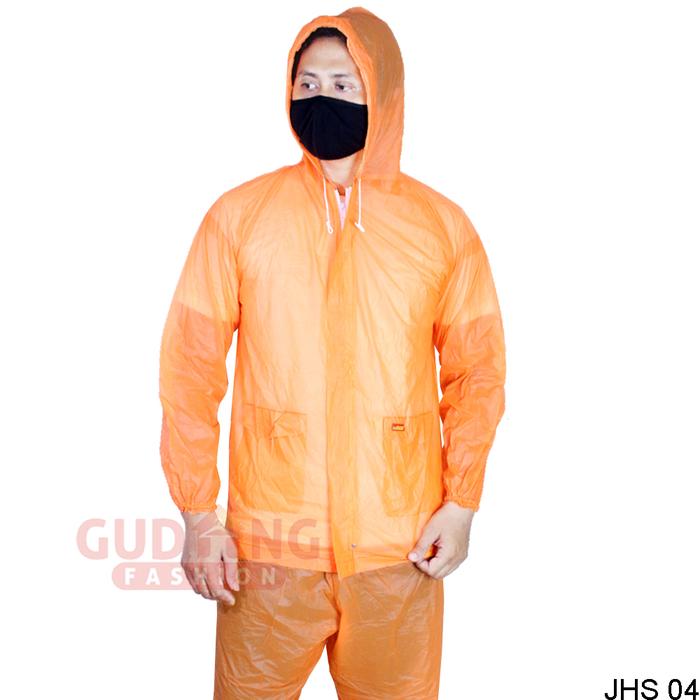Gambar Jas Hujan Ponco dan Setelan Dewasa Bening Transparan Unisex - JHS 04, All Size dari Gudang Fashion Id undefined Tokopedia