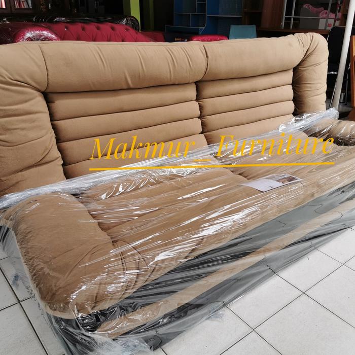 Gambar Sofa Bed Bludru dari Makmur Furniture PKU undefined Tokopedia