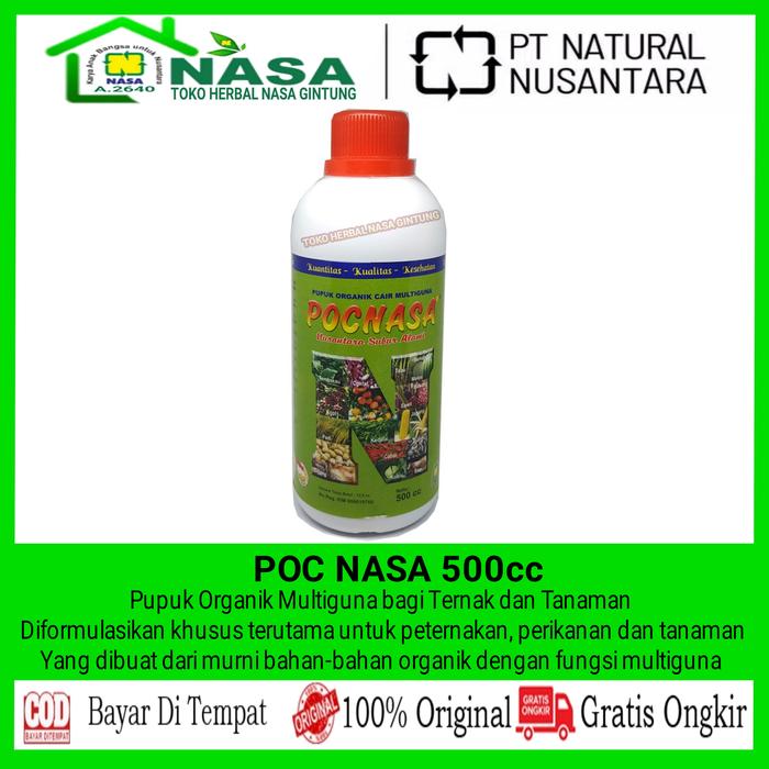Gambar POC NASA PUPUK ORGANIK ORI ASLI RESMI NASA 500cc dari TOKO HERBAL NASA GINTUNG undefined Tokopedia