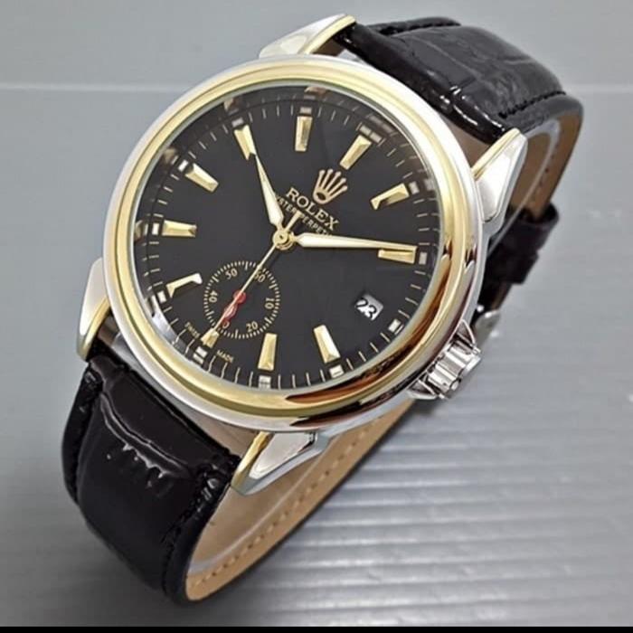 Gambar Jam Tangan Rolex Skeleton Automatic kulit Second bawah-Kombi Gold - gambar 5 dari vip jam2 undefined Tokopedia