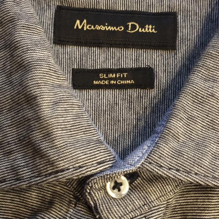 Gambar Preloved 100% Original Massimo Dutti Slim Fit Shirt Grey XXL dari favprelovedstore undefined Tokopedia