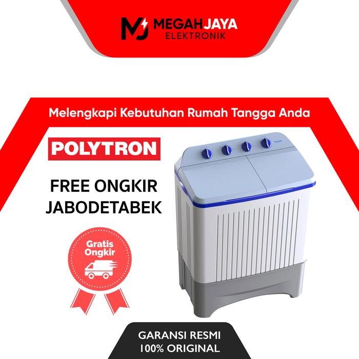 Gambar FREE ONGKIR* POLYTRON MESIN CUCI TWIN TUB 2 TABUNG PWM 7363 (7 KG) - Merah Muda dari MEGAH JAYA ELEKTRONIK undefined Tokopedia