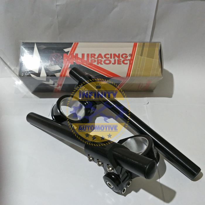 Gambar Stang Jepit NUI 48/51 Untuk Upsidedown, R15v3 dan R25 new - Hitam dari Infinity Automotive undefined Tokopedia