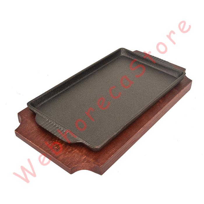 Gambar Rectangular Cast Iron 11x16cm/ Hotplate Segi Tatak Kayu dari Webhorecastore undefined Tokopedia