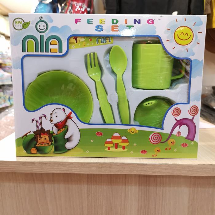 Gambar tempat makan bayi/feeding set NiA, size kecil dari ramu Kids baby shop undefined Tokopedia