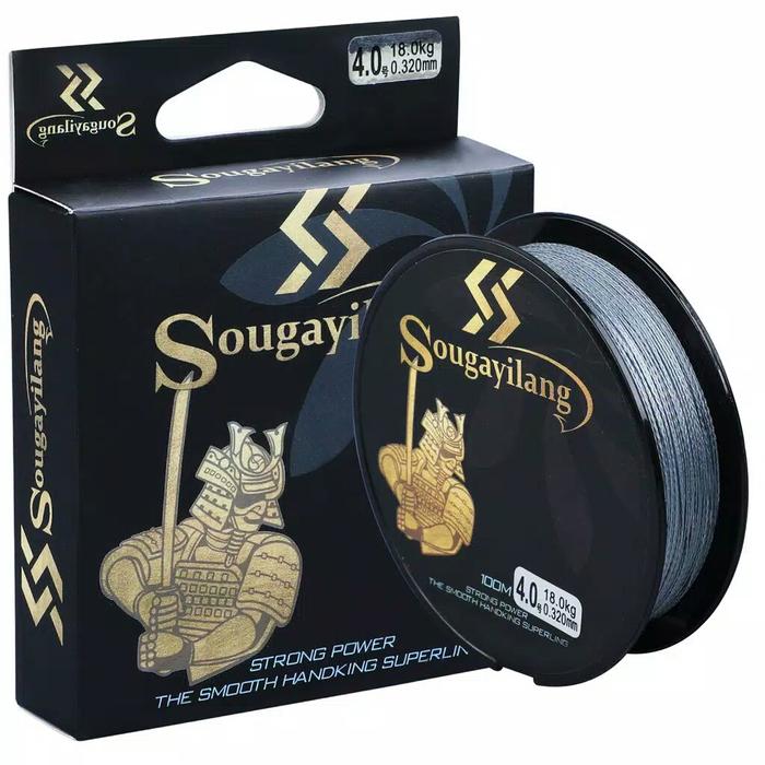 Gambar Promo !!! Senar Pancing PE 4 Braided 100M Fishing Murah - Abu-abu, #1.0 / 9.20kg dari Estiga Indomedia undefined Tokopedia