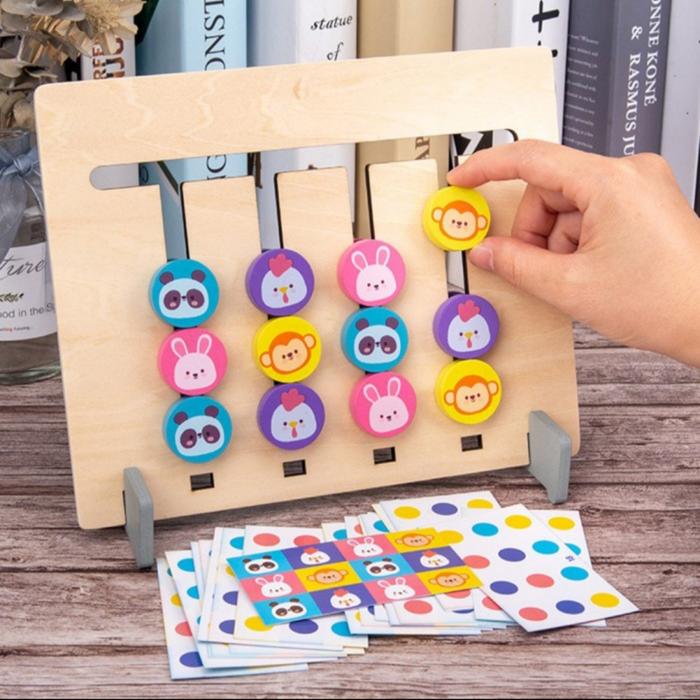 Gambar Four Color Logic Game Board 4 Colour Puzzle Montessori Colors Domino - Hewan Animal dari 7711 undefined Tokopedia