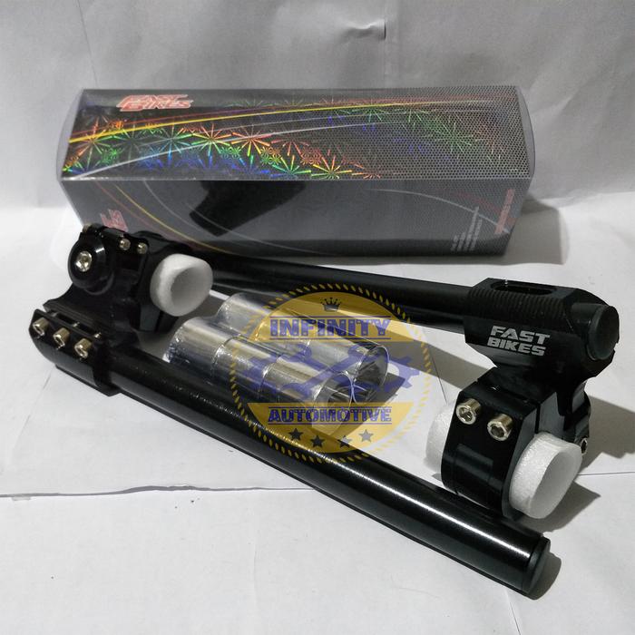 Gambar Stang Jepit FastBikes Model KTC Universal FU - RXKING - NINJA 150 - VI - Hitam dari Infinity Automotive undefined Tokopedia