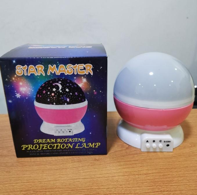 Gambar Lampu Tidur LED Proyeksi Unik Hias Kamar Motif Moon and Star - Merah Muda dari LinLInShop88 undefined Tokopedia