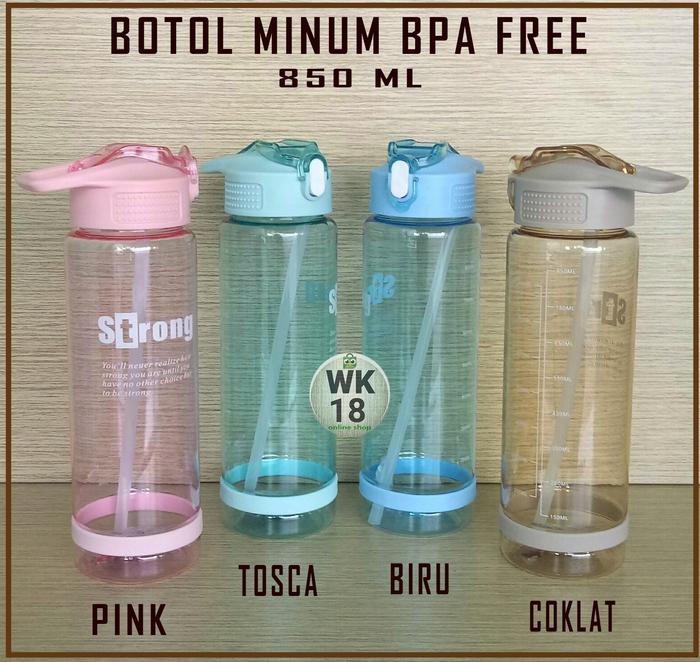 Gambar botol minum+botol minum sport+water bottle sporty 850ml bpa pree dari WK18 undefined Tokopedia