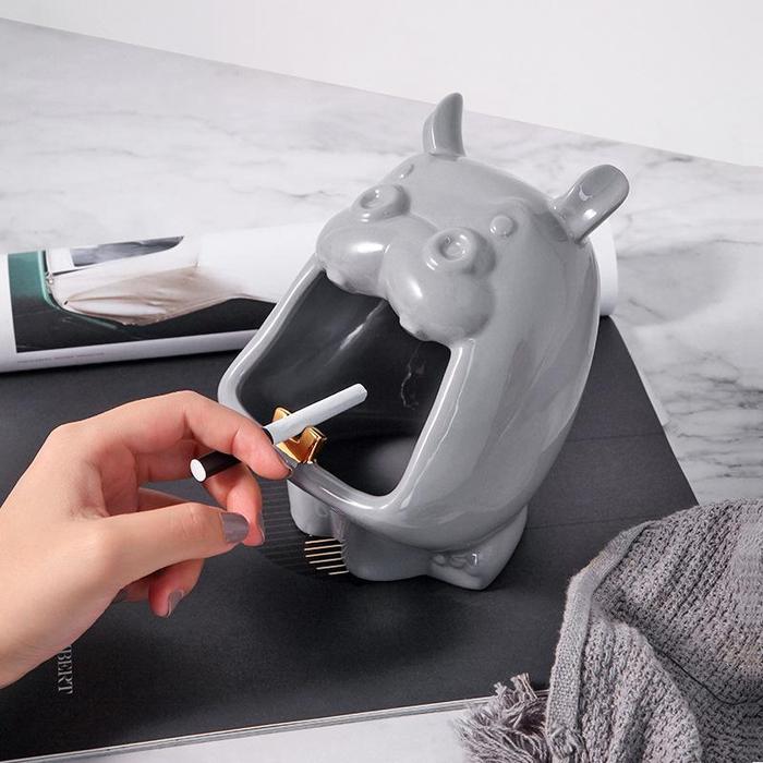 Gambar Multifunction Ashtray Storage Box Asbak - Abu-abu dari woo.jia undefined Tokopedia