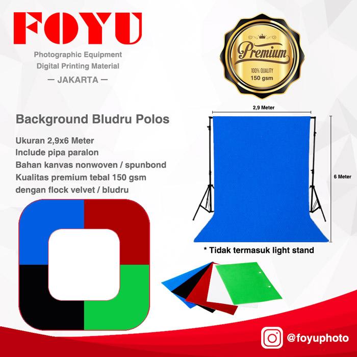 Gambar Background Bludru Polos Uk. 2.9x6 Mtr - Bludru dari Foyu Photo Jakarta undefined Tokopedia