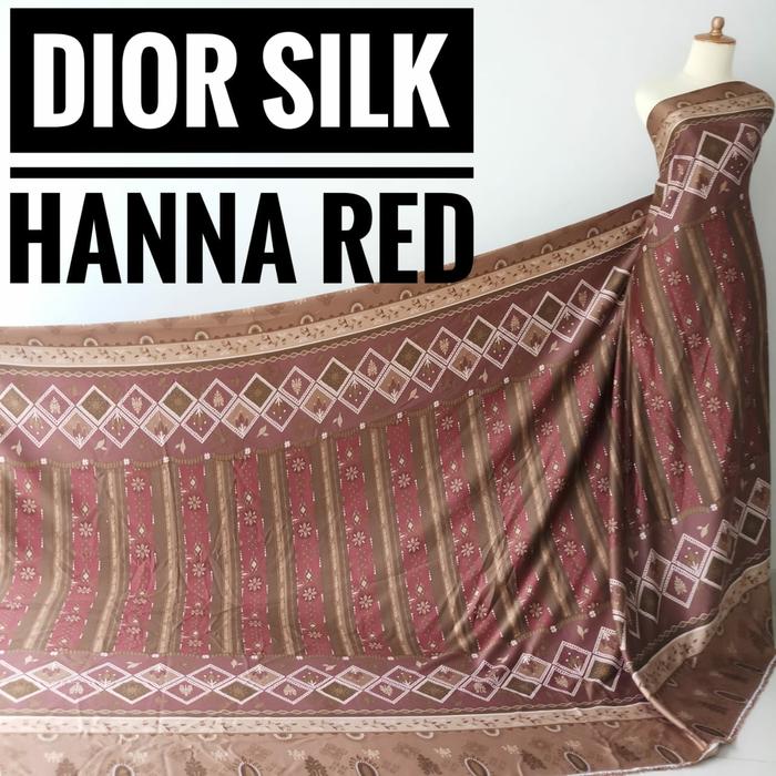 Jual Kain Dior Silk Hanna Red Kota Surabaya Kaingamis Tokopedia