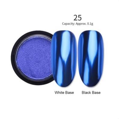 Gambar 5002 - Nail Art Bubuk / Nail Art Chrome Powder - Biru dari aprilio.tri undefined Tokopedia