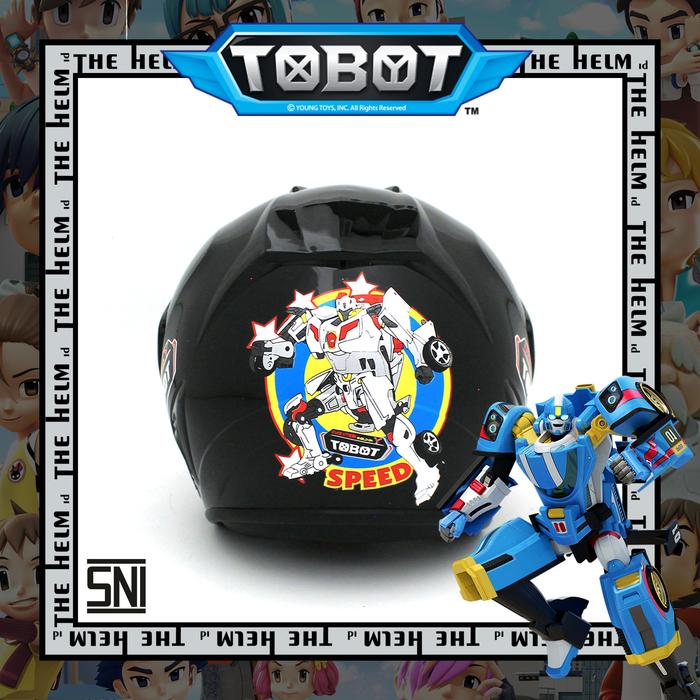 Gambar MURAH HELM ANAK COWOK SNI Karakter Tobot Bagus Keren Robot Batman - Tobot, Abu-abu dari The Helm Indonesia undefined Tokopedia