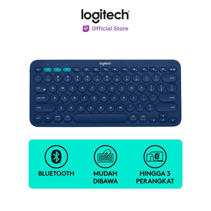 Gambar [FS] Logitech K380 Keyboard Wireless Multi Device - Blue dari Logitech Official Store undefined Tokopedia
