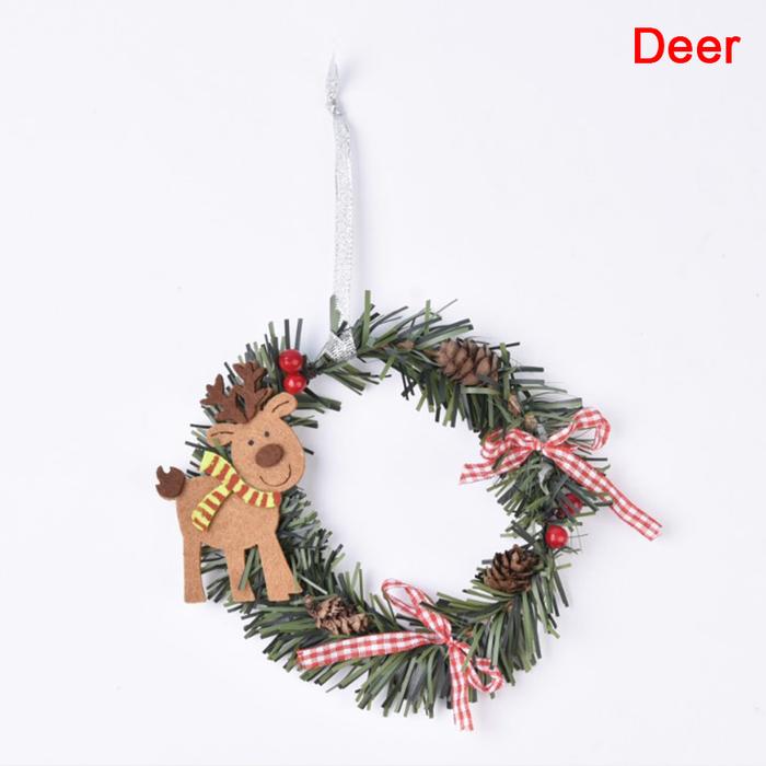 Gambar Christmas Wreath 15cm - Dekorasi Karangan Bunga Natal - Deer dari ORIENS ID undefined Tokopedia