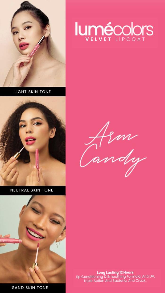 Gambar Lumecolors Velvet Lip Coat Lipcream Lipstick Kosmetik Bibir Lip Matte - arm candy dari lumecolors jogja undefined Tokopedia
