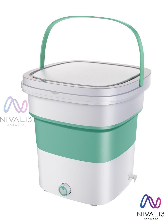 Gambar MESIN CUCI PORTABLE LIPAT 135WATT /MESIN CUCI TRAVEL/ WASHING MACHINE - Hijau dari Nivalis Jakarta Kota Administrasi Jakarta Utara Tokopedia