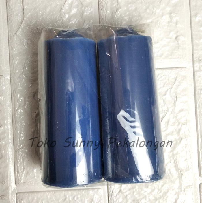 Gambar Lilin Besar Warna. Diameter 4 cm, Tinggi 12 cm - Biru dari Toko Sunny Pkl undefined Tokopedia