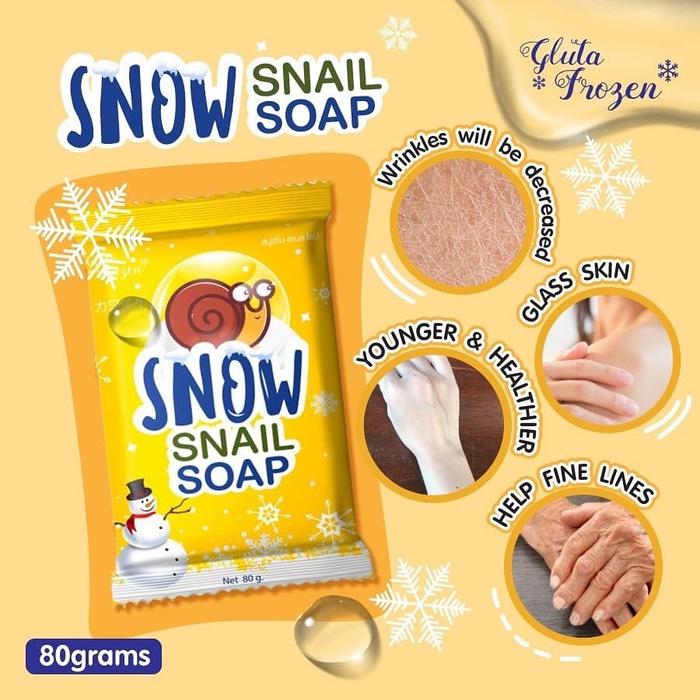 Gambar FROZEN SNOW SOAP SNOW WHIPP SOAP SABUN GLUTA - snow snail soap dari Metamorph Beauty Thailan undefined Tokopedia