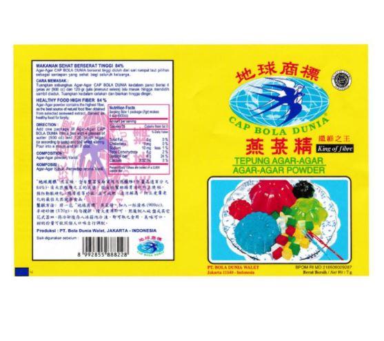 Gambar Bola Dunia Agar Agar Powder Hijau / Merah / Putih / Coklat 7 Gr - Putih dari Kyan Mart undefined Tokopedia