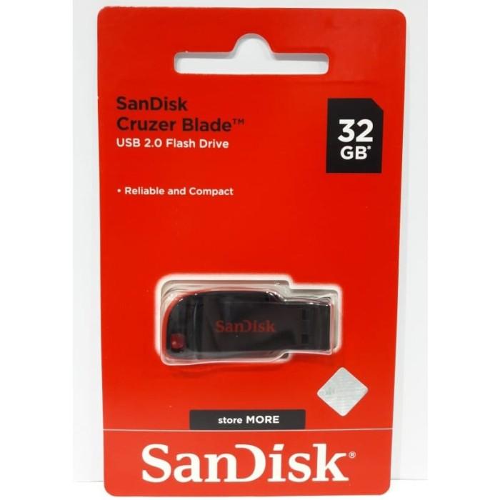 Gambar FLASHDISK SANDISK CRUZER BLADE 8/16/32/64 GB USB 2.0 - 32 gb dari UD. Datacom undefined Tokopedia