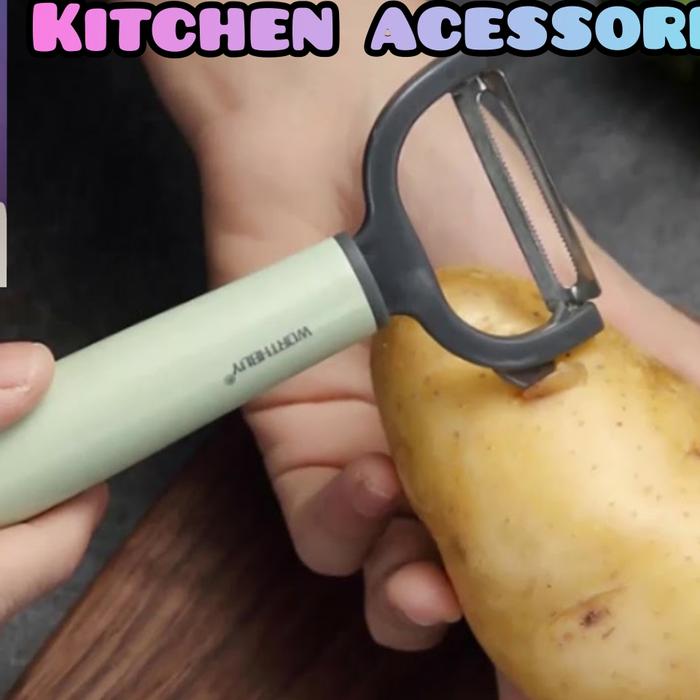 Gambar SPATULA PEELER FRUIT VEGETABLE MULTIFUNCTION SLICER STAINLESS STEEL Pp - Peeler B dari KeenanShop21 undefined Tokopedia