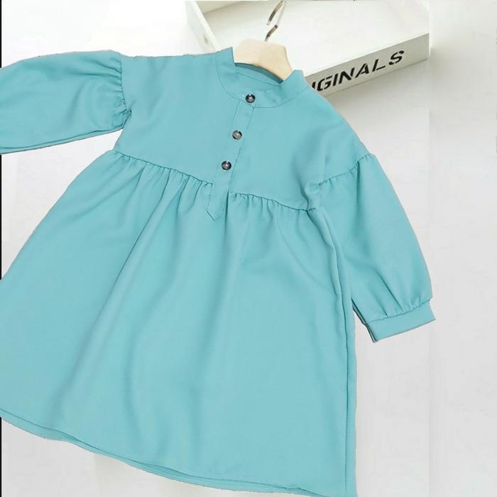 Gambar Dress Britania Dress Simple Casual Anak Perempuan Usia 5 - 6 Tahun - Mint, 5-6 tahun dari BANANAKU OLSHOP Jakarta Utara Tokopedia