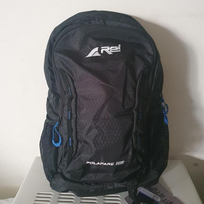 Gambar Tas Ransel Rei Ori Polapare 25L - Hitam List Biru dari Yeftas Store undefined Tokopedia