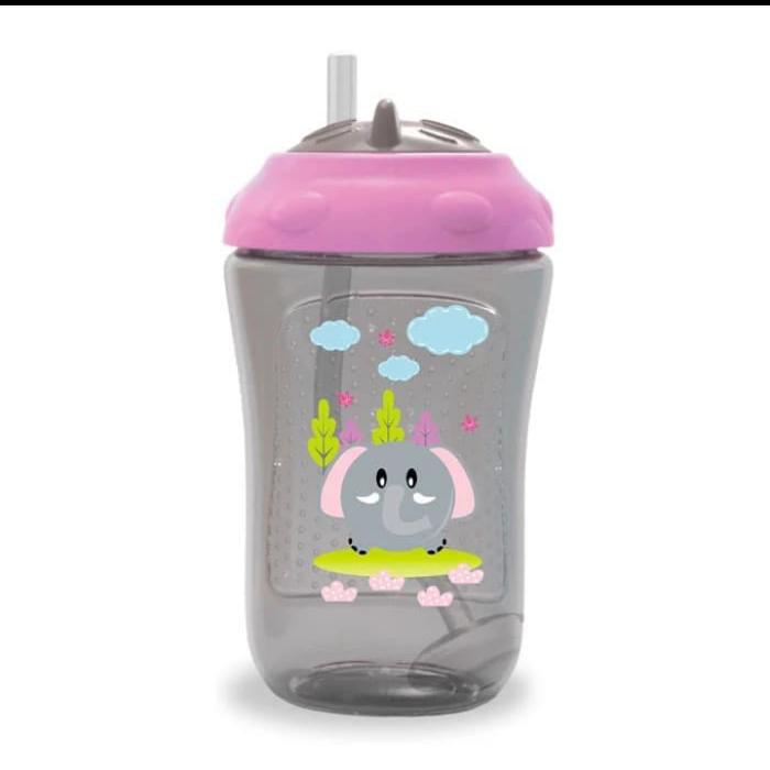 Gambar botol minum baby safe weighted straw cup training 300 ml - Abu-abu dari abrisam babyshop undefined Tokopedia