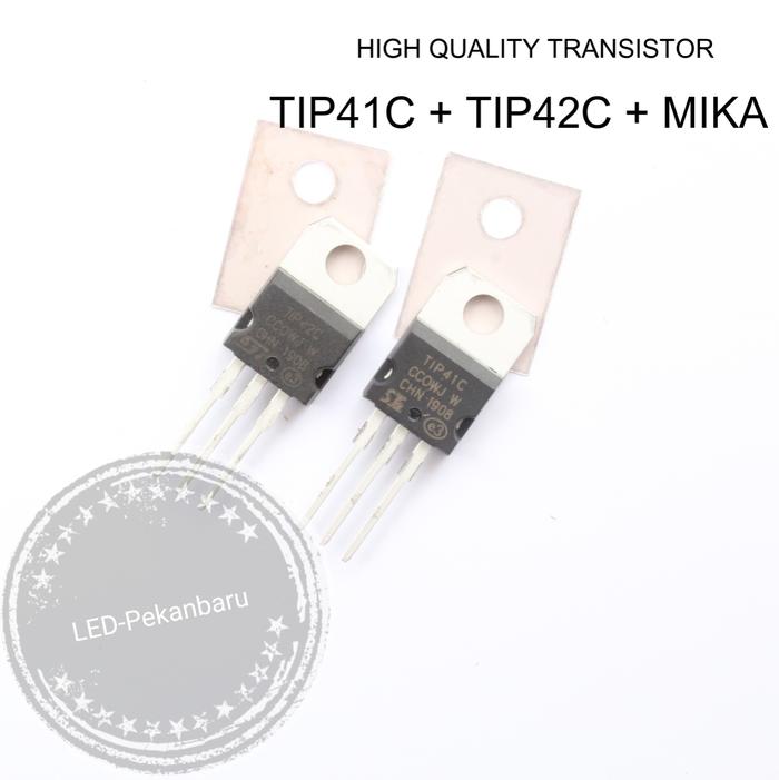 Gambar TRANSISTOR ST2 TIP41C TIP42C TIP 41 TIP 42 TIP41 TIP42 MIKA WASER - TIP+MIKA dari LED Pekanbaru undefined Tokopedia
