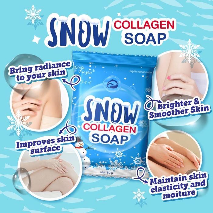 Gambar FROZEN SNOW SOAP SNOW WHIPP SOAP SABUN GLUTA - snow collagen dari Metamorph Beauty Thailan undefined Tokopedia