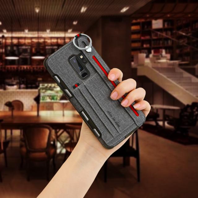 Gambar Case Samsung S10 Plus S20Plus S20 Ultra Premium Canvas with CardHolder - Grey, S10 Plus dari My Case88 undefined Tokopedia